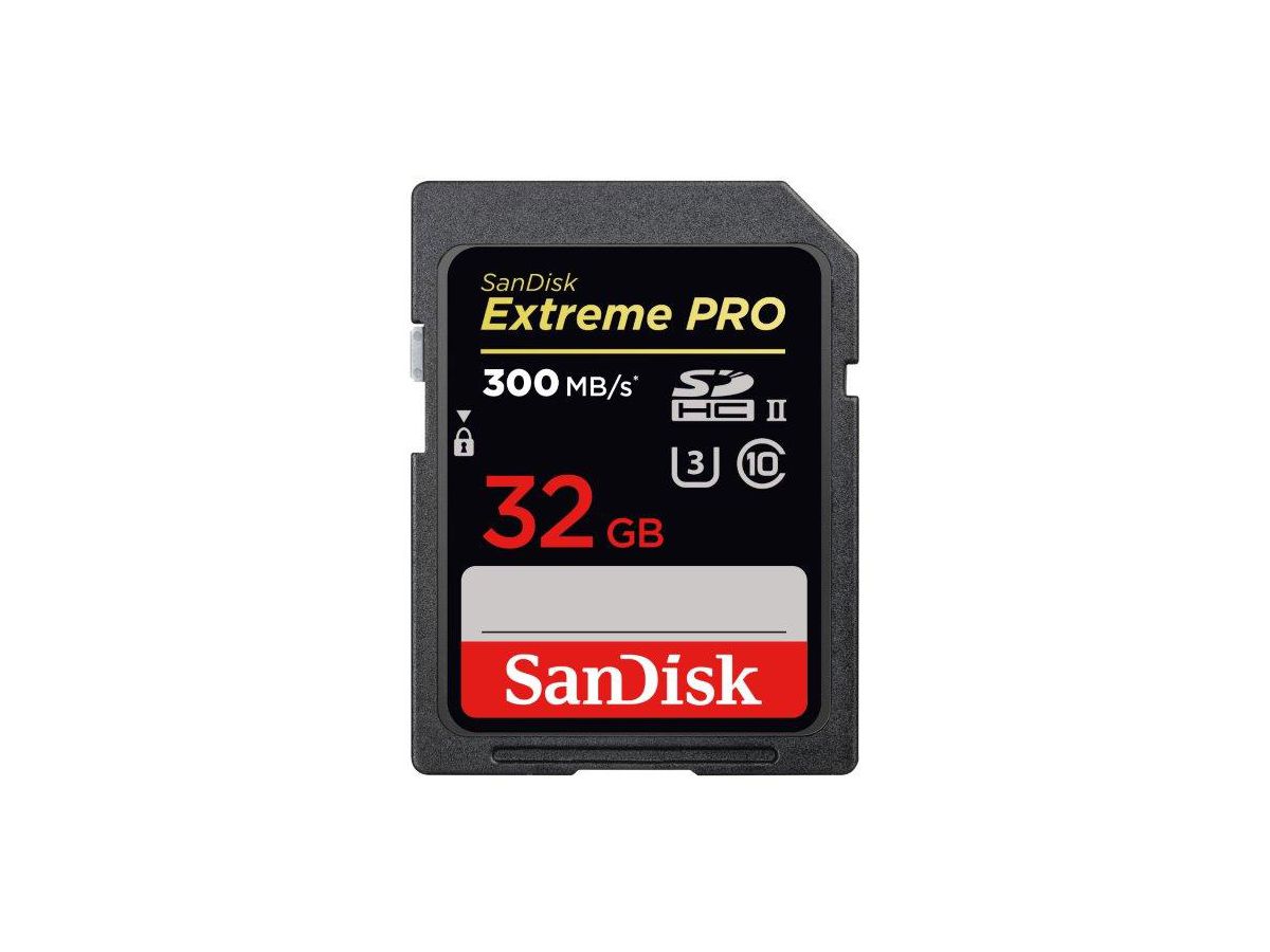 SanDisk ExtremePro 300MB/s SDHC 32GB U3