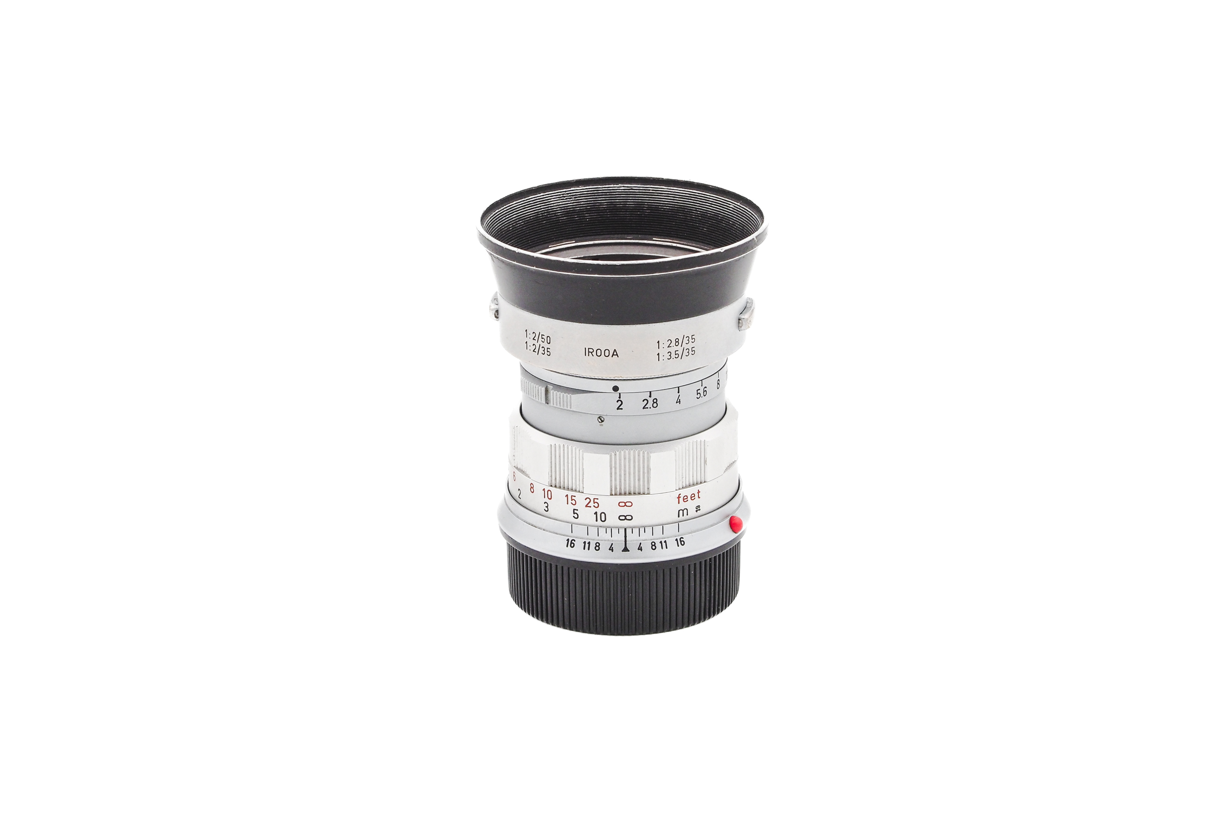 Leica 50mm f/2 Summicron Rigid 1965 + IROOA Sonnenblende