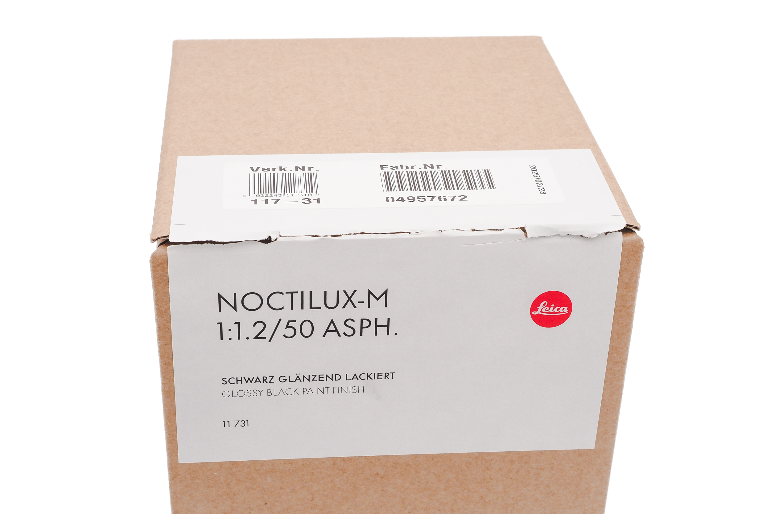 Leica 50mm f/1.2 Noctilux-M Asph. Schwarz Lackiert 2025