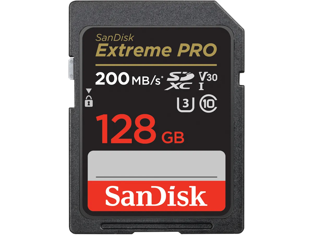 SanDisk Extreme 200MB/s SDXC 128GB V30